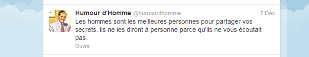 Compte twitter plagiat @Humourdhomme grammaire